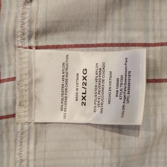 Habit Red White & Blue Plaid SPF 40+ Button-Up Shirt - Picture 10 of 11